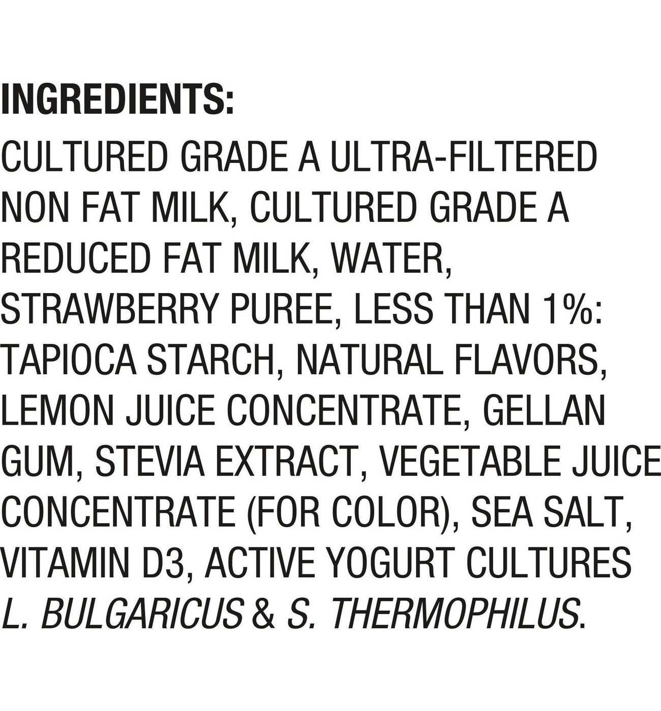 Too Good & Co. Lower Sugar 4 pk Greek Yogurt - Strawberry; image 2 of 7