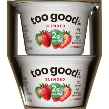 Too Good & Co. Lower Sugar 4 pk Greek Yogurt - Strawberry, 5.3 oz