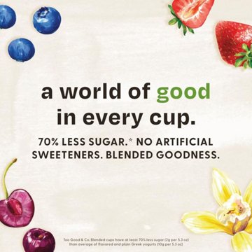 Too Good & Co. Lower Sugar 4 pk Greek Yogurt - Strawberry, 5.3 oz