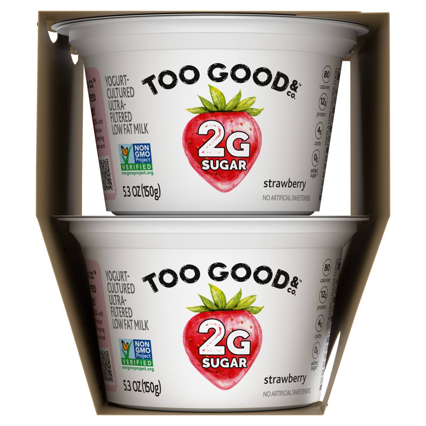 Too Good & Co. Lower Sugar 4 pk Greek Yogurt - Strawberry; image 8 of 9