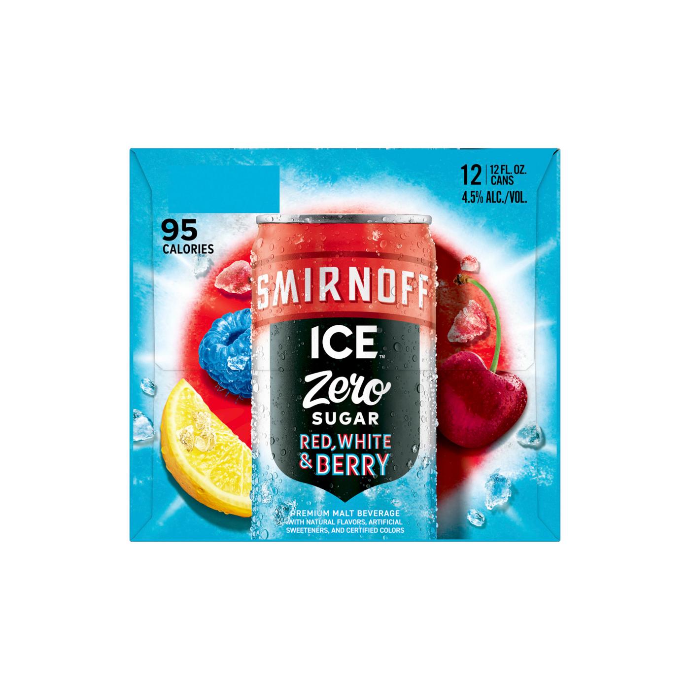 Smirnoff Ice Zero Sugar Red, White, Berry; image 4 of 4