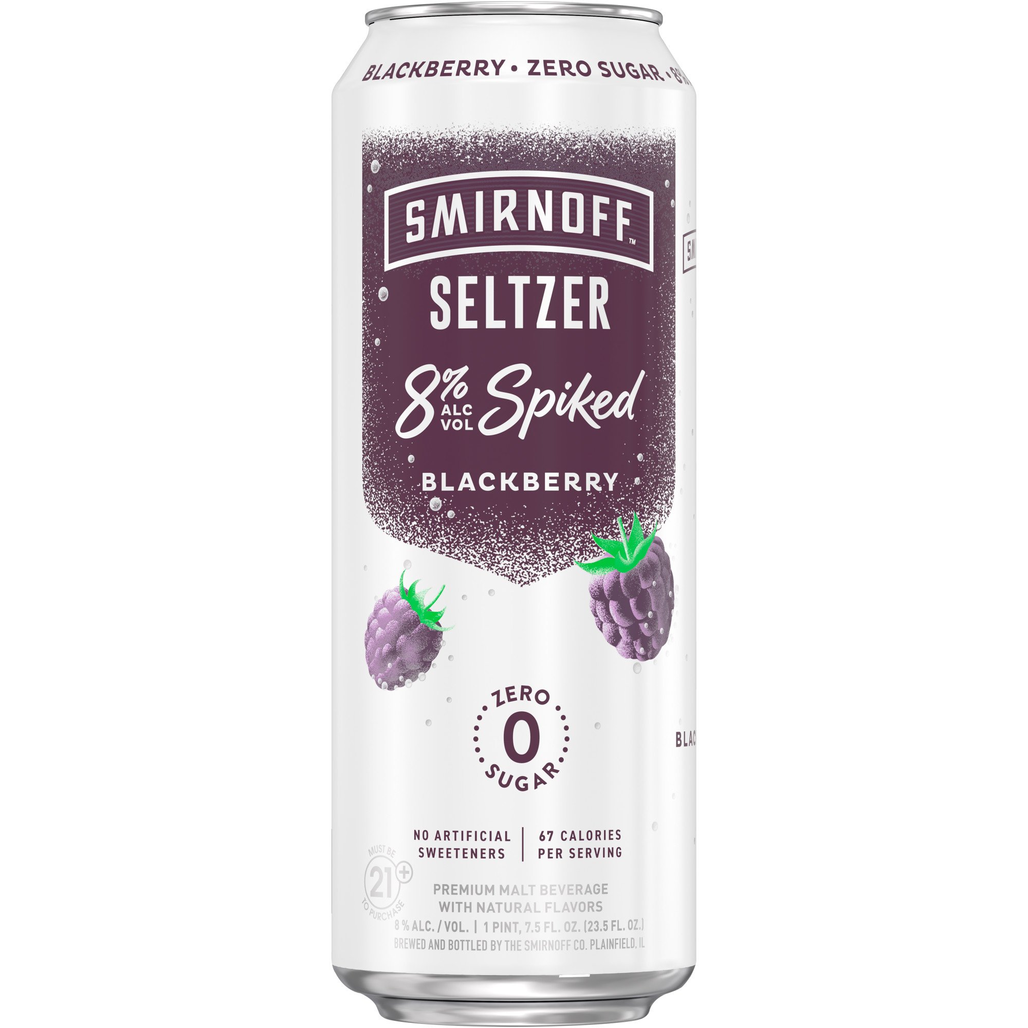 Smirnoff Spiked Seltzer Blackberry - Shop Malt beverages