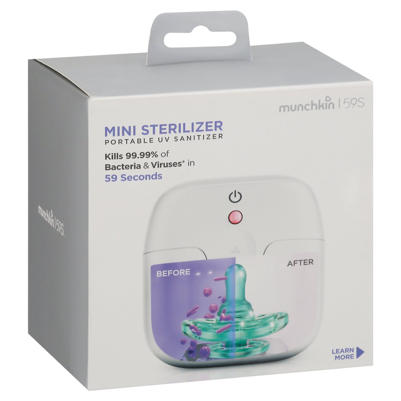MUNCHKIN 59S Mini Sterilizer Portable UV Sanitizer Shop Carrying
