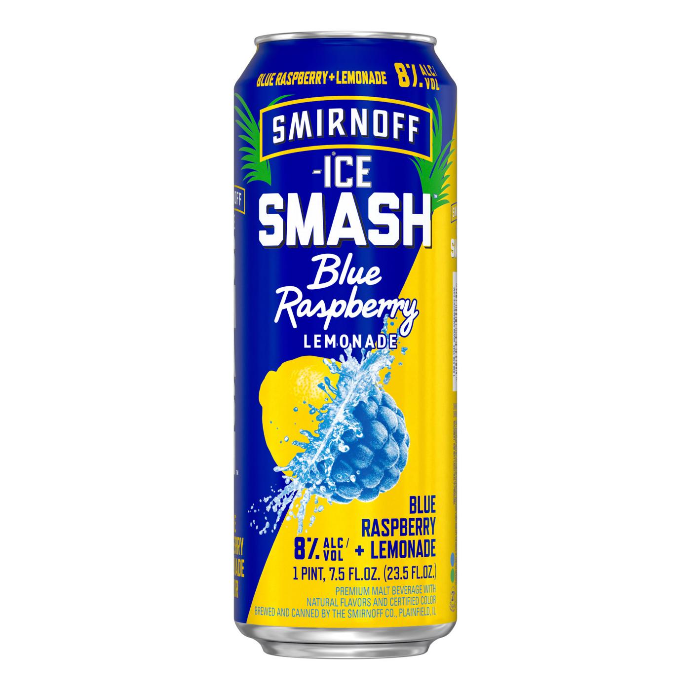 Smirnoff Ice Smash Blue Raspberry Lemonade; image 2 of 4