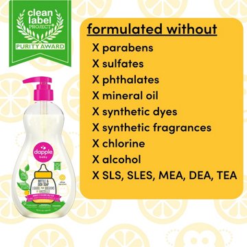 Dapple Fresh Citrus Bottle & Dish Soap, 16.9 oz