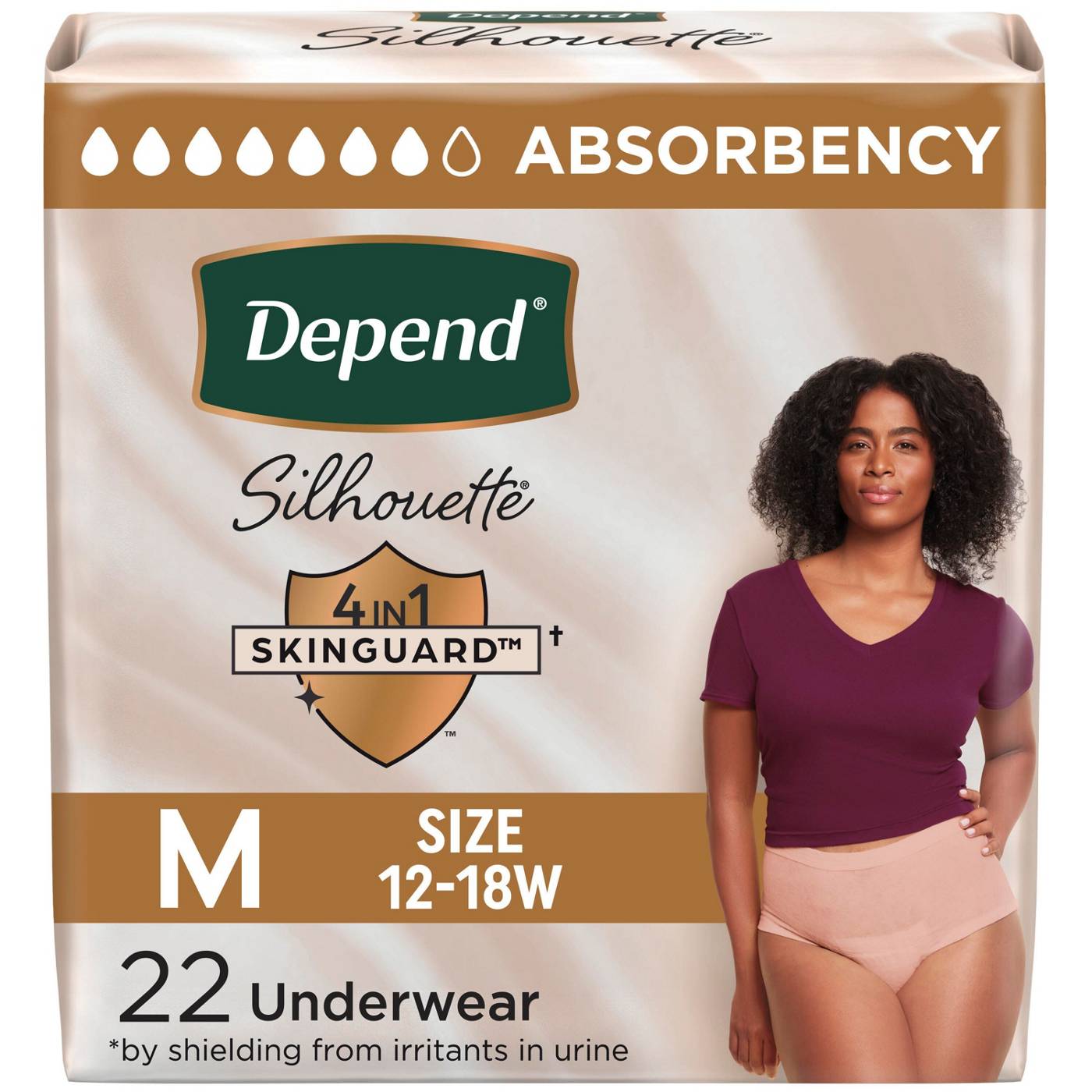 Depend Silhouette Adult Incontinence Underwear - Medium; image 1 of 7