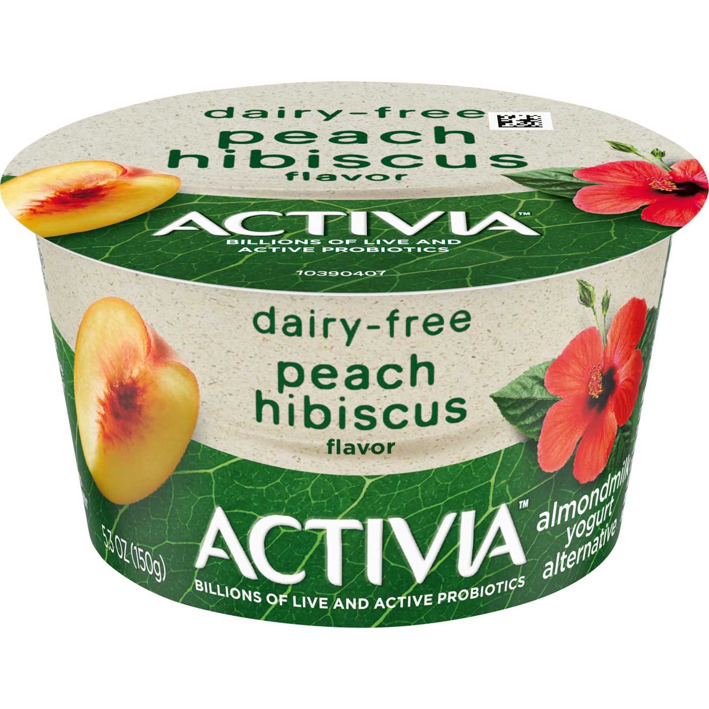 Activia Peach Hibiscus Almond Milk Yogurt Alternative; image 1 of 8