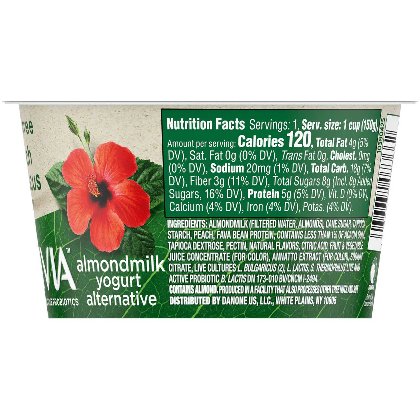 Activia Peach Hibiscus Almond Milk Yogurt Alternative; image 6 of 8