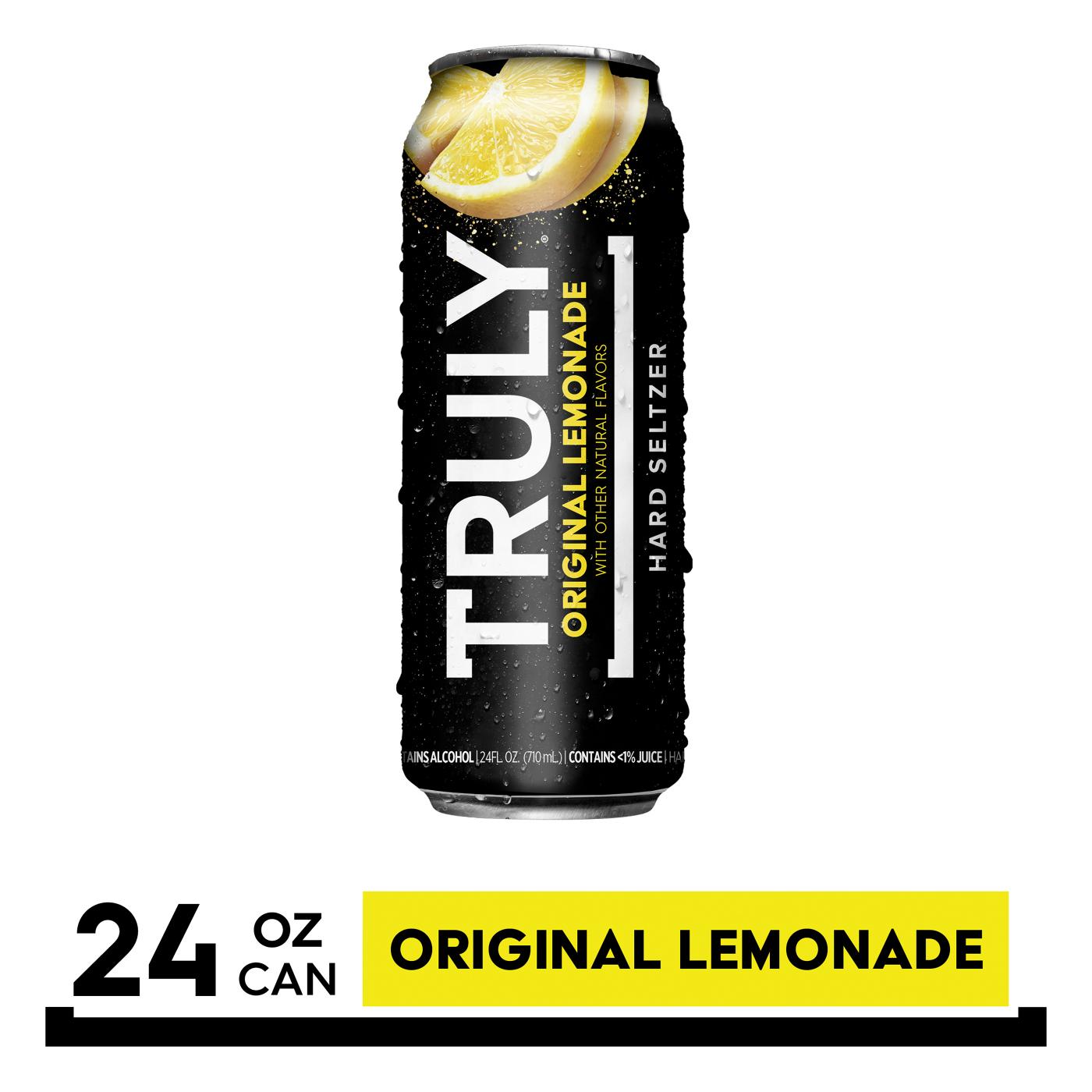 Truly TRULY Hard Seltzer Original Lemonade 24 oz Can; image 2 of 2