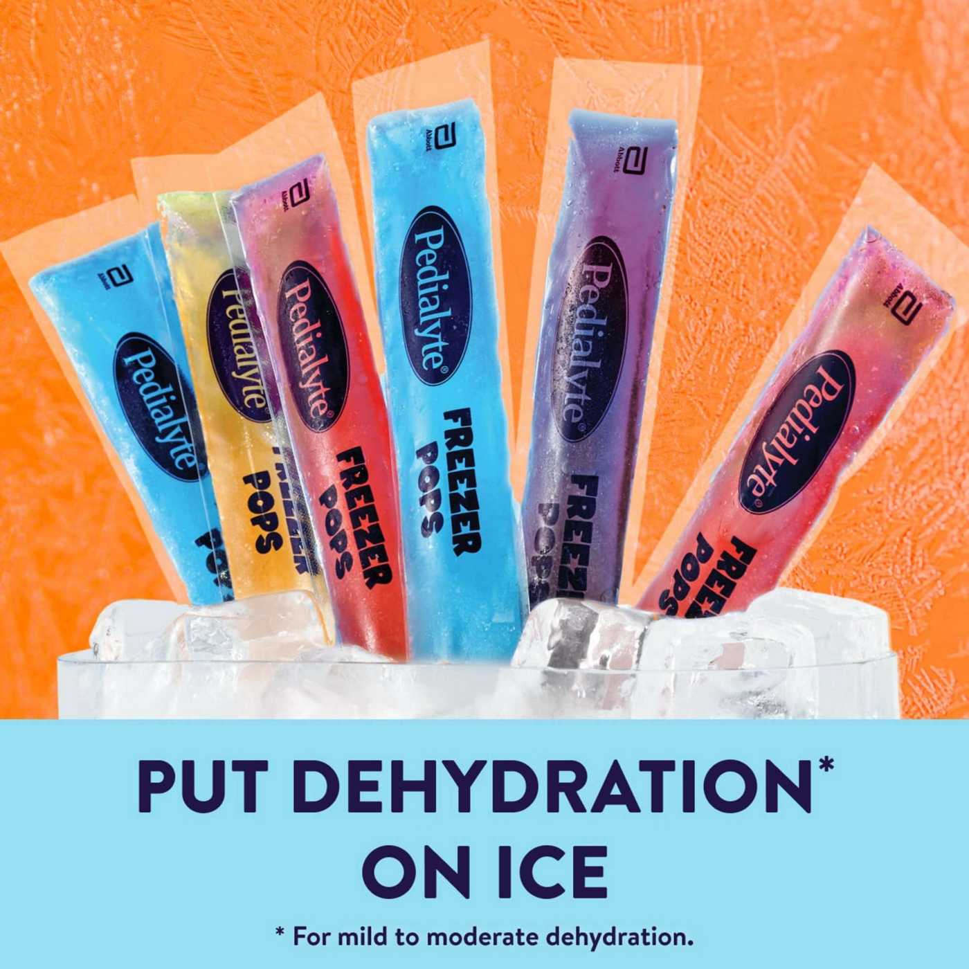Pedialyte Electrolyte Solution Freezer Pops - Variety Pack - Grape, Blue Raspberry, Cherry, Orange; image 7 of 8