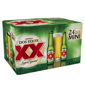 Dos Equis Lager Beer 24 pk Bottles, 7 oz