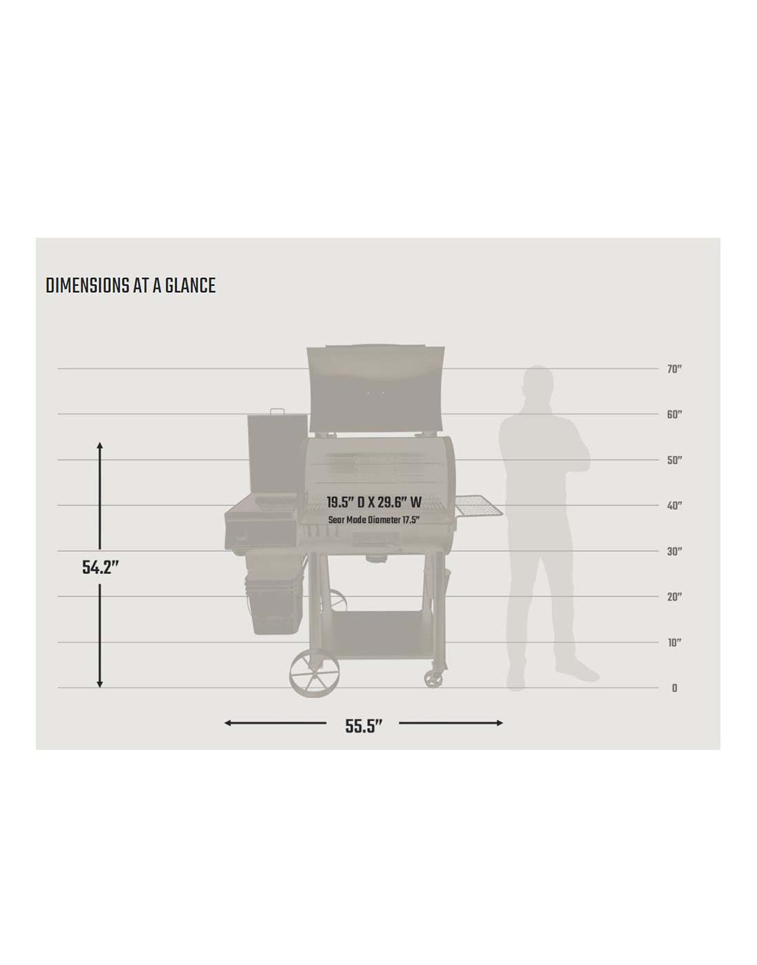 Oklahoma Joe's Rider DLX 1200 Pellet Grill Shop Grills & Smokers at HEB