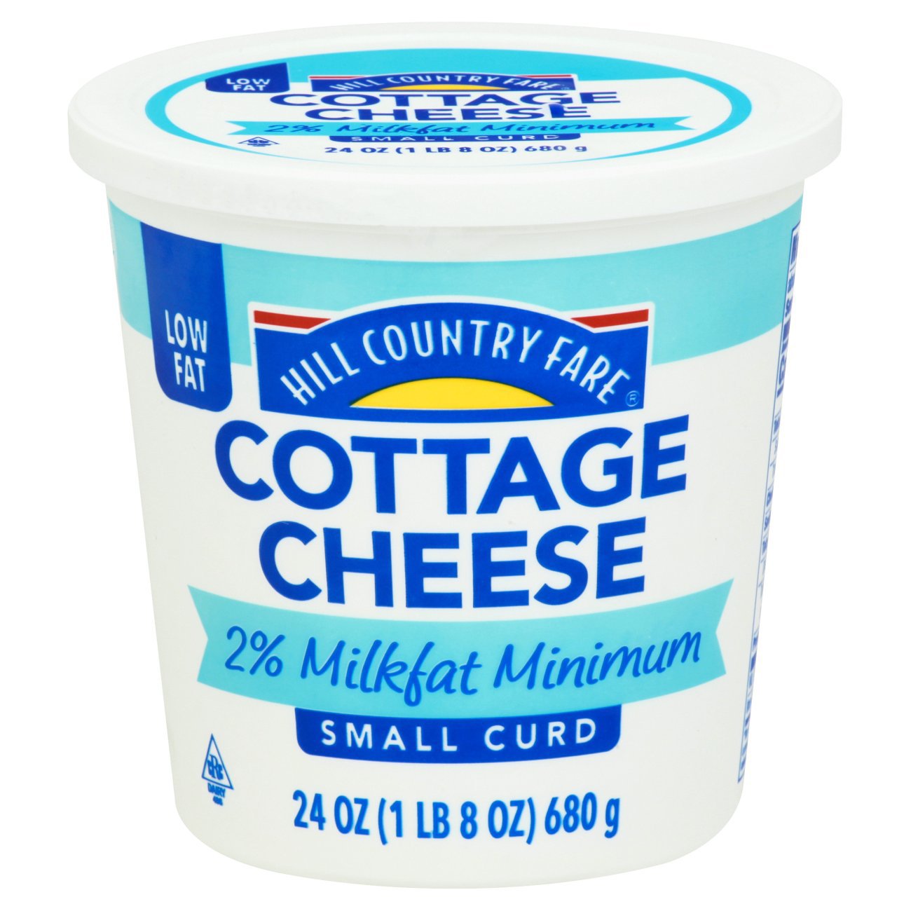 Hill Country Fare 2% Lowfat Small Curd Cottage Cheese, 24 oz