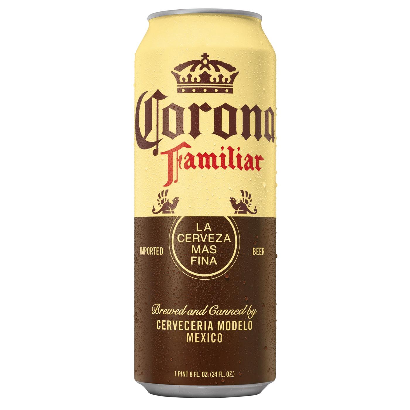 Corona Familiar Mexican Lager Import Beer 24 oz Can; image 1 of 9