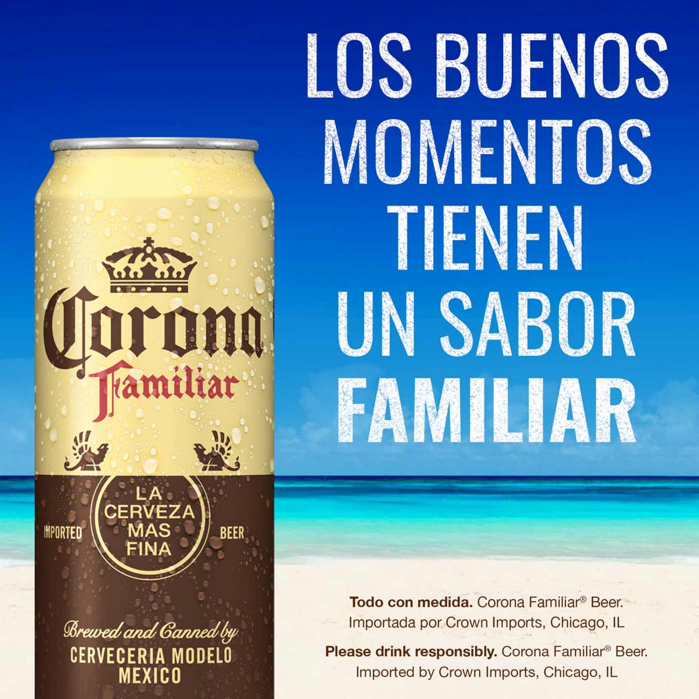 Corona Familiar Mexican Lager Import Beer 24 oz Can; image 2 of 9