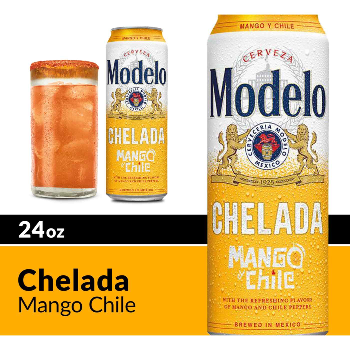 Modelo Chelada Mango y Chile Mexican Import Flavored Beer 24 oz Can; image 9 of 9