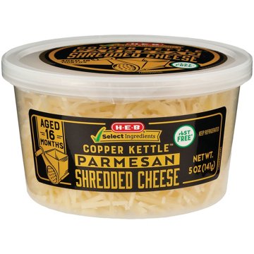 H-E-B Copper Kettle Parmesan Shredded Cheese, 5 oz