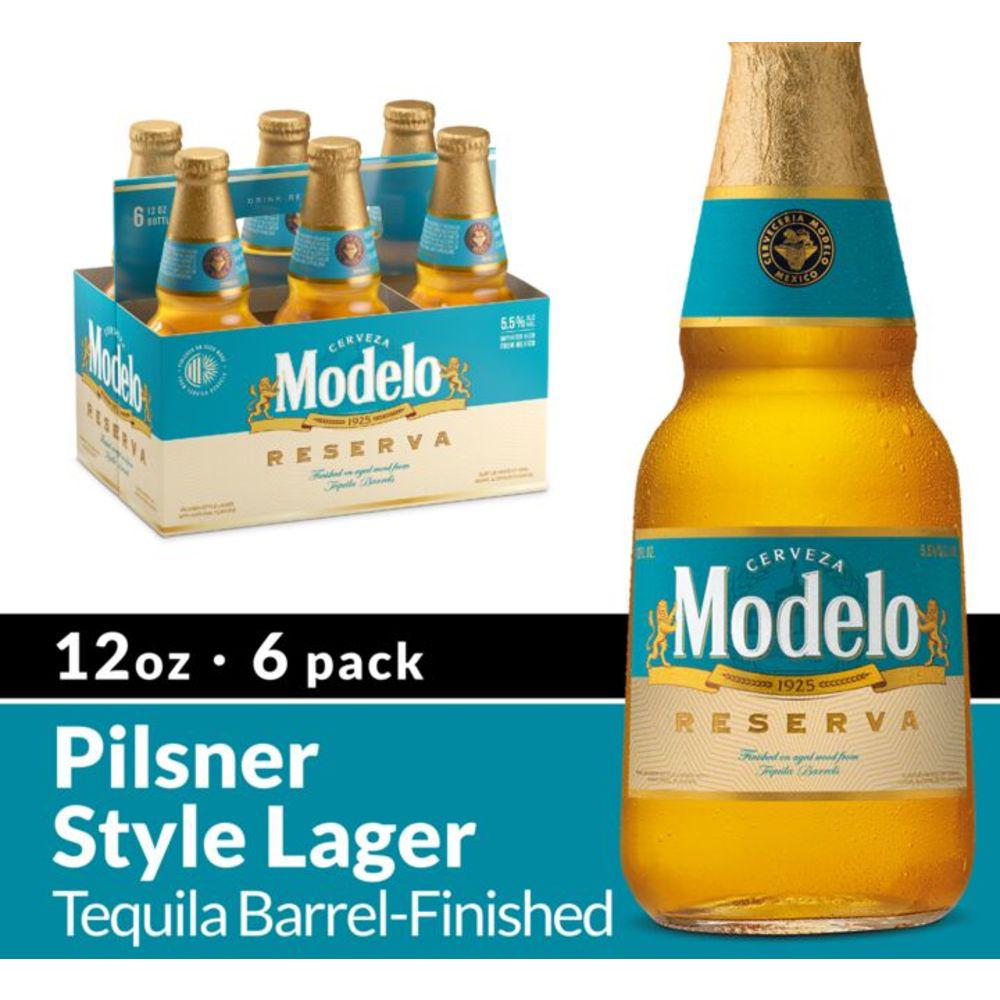 Modelo Reserva Tequila Barrel Mexican Lager Beer 12 oz Bottles; image 4 of 6