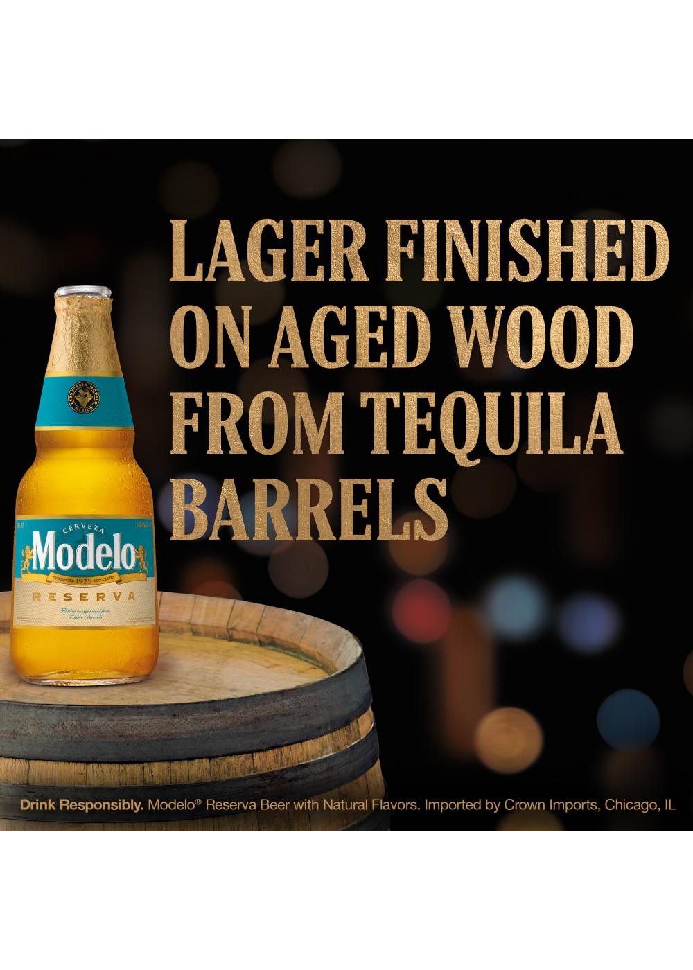 Modelo Reserva Tequila Barrel Mexican Lager Beer 12 oz Bottles; image 6 of 6