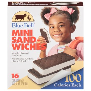 Blue Bell Mini Ice Cream Sandwiches, 16 ct