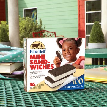 Blue Bell Mini Ice Cream Sandwiches, 16 ct