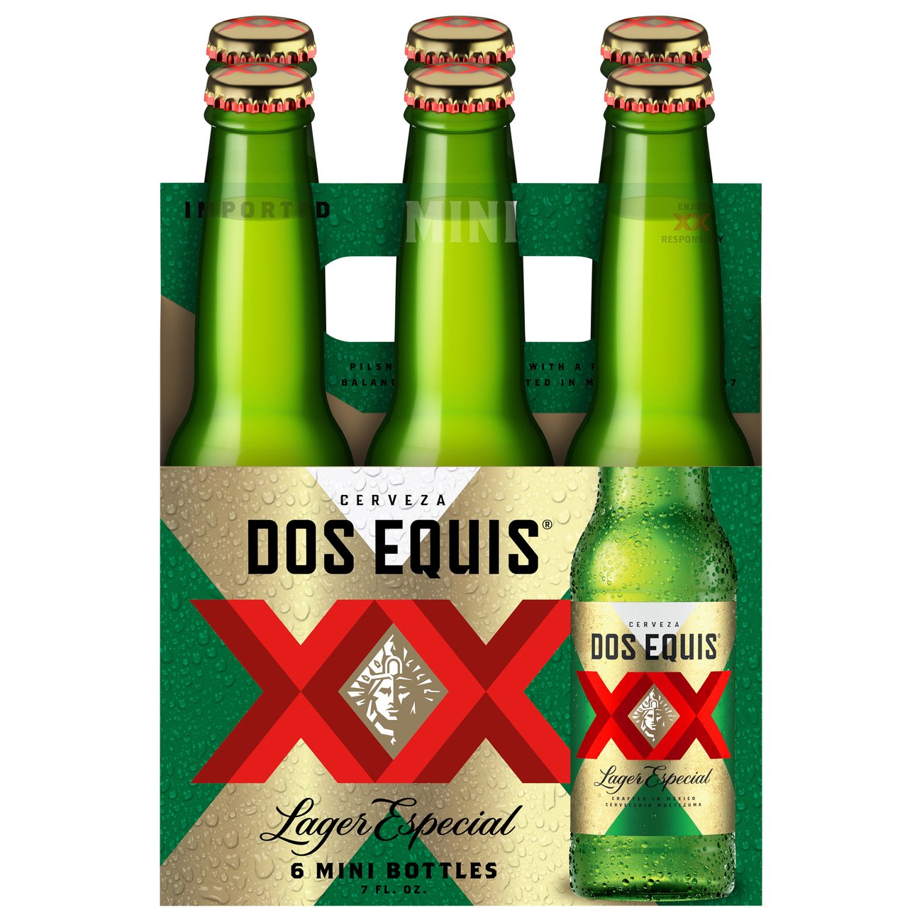 Dos Equis Lager Beer Mini 7 oz Bottles - Shop Beer at H-E-B