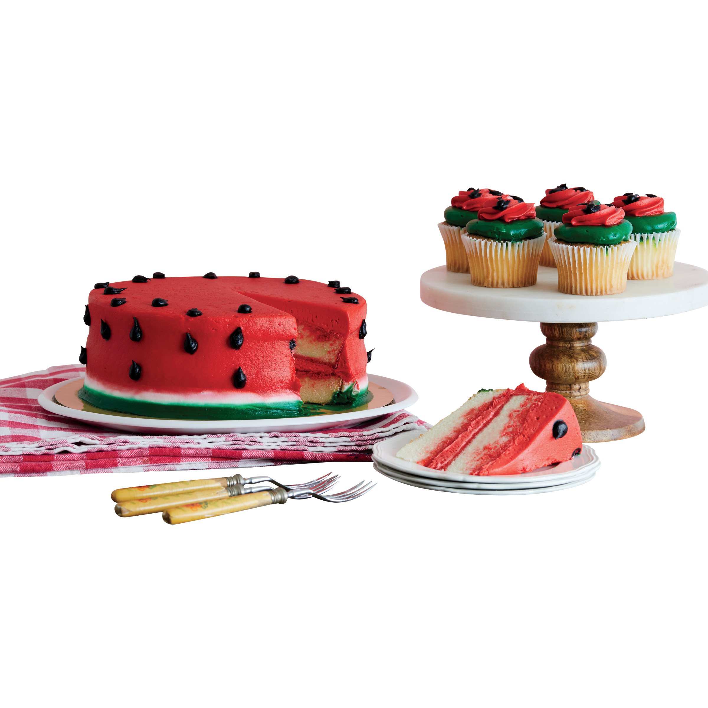 H-E-B Bakery Watermelon White Cake - Shop Standard Cakes at H-E-B