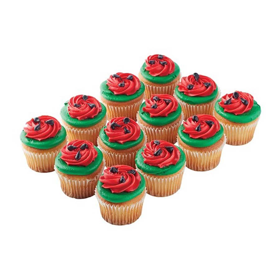 HEB Watermelon Cupcakes with Watermelon Icing Shop Cakes at HEB