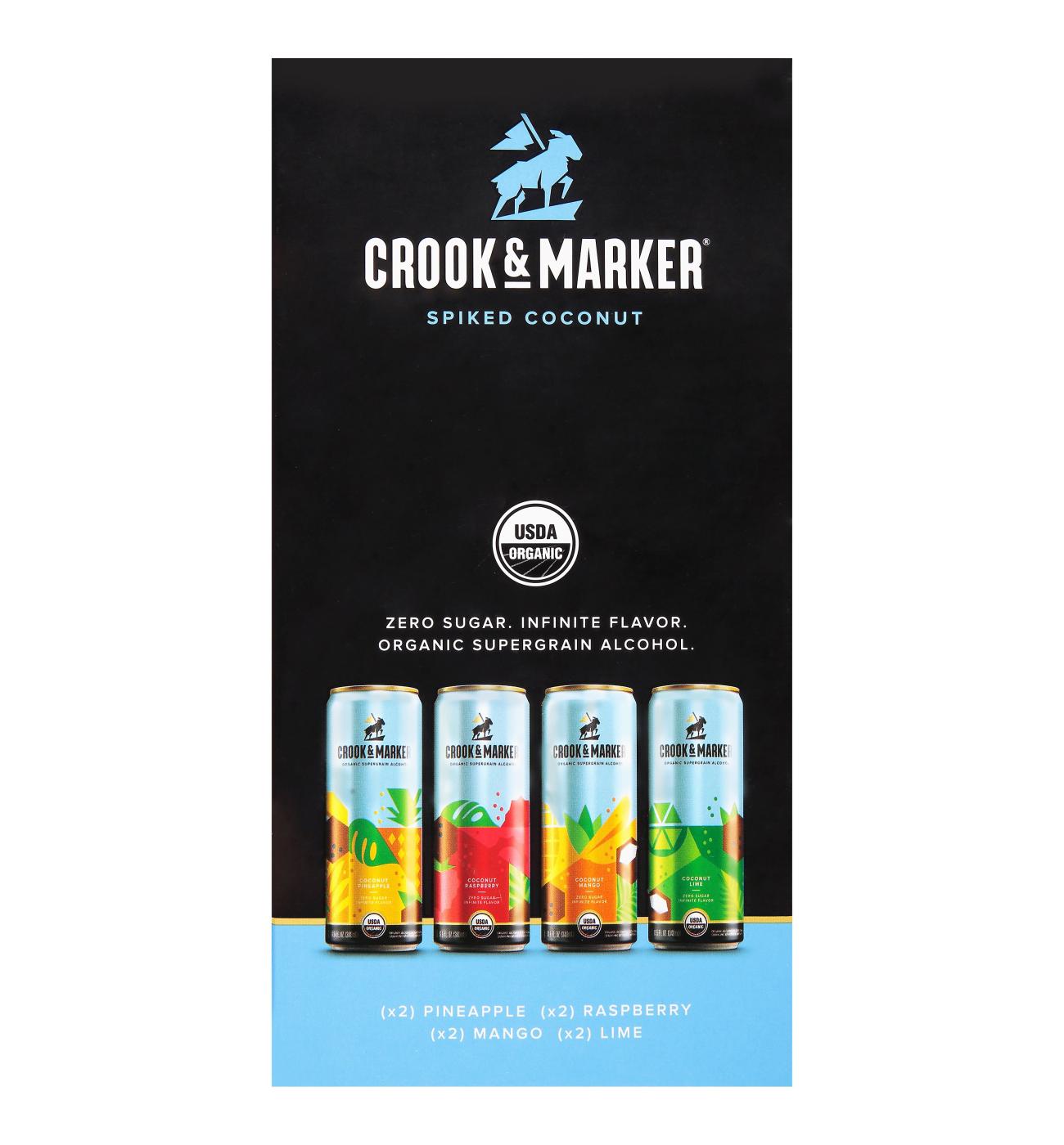 Crook & Marker Spiked Coconut Variety Pack 11.5 oz Cans Shop Malt