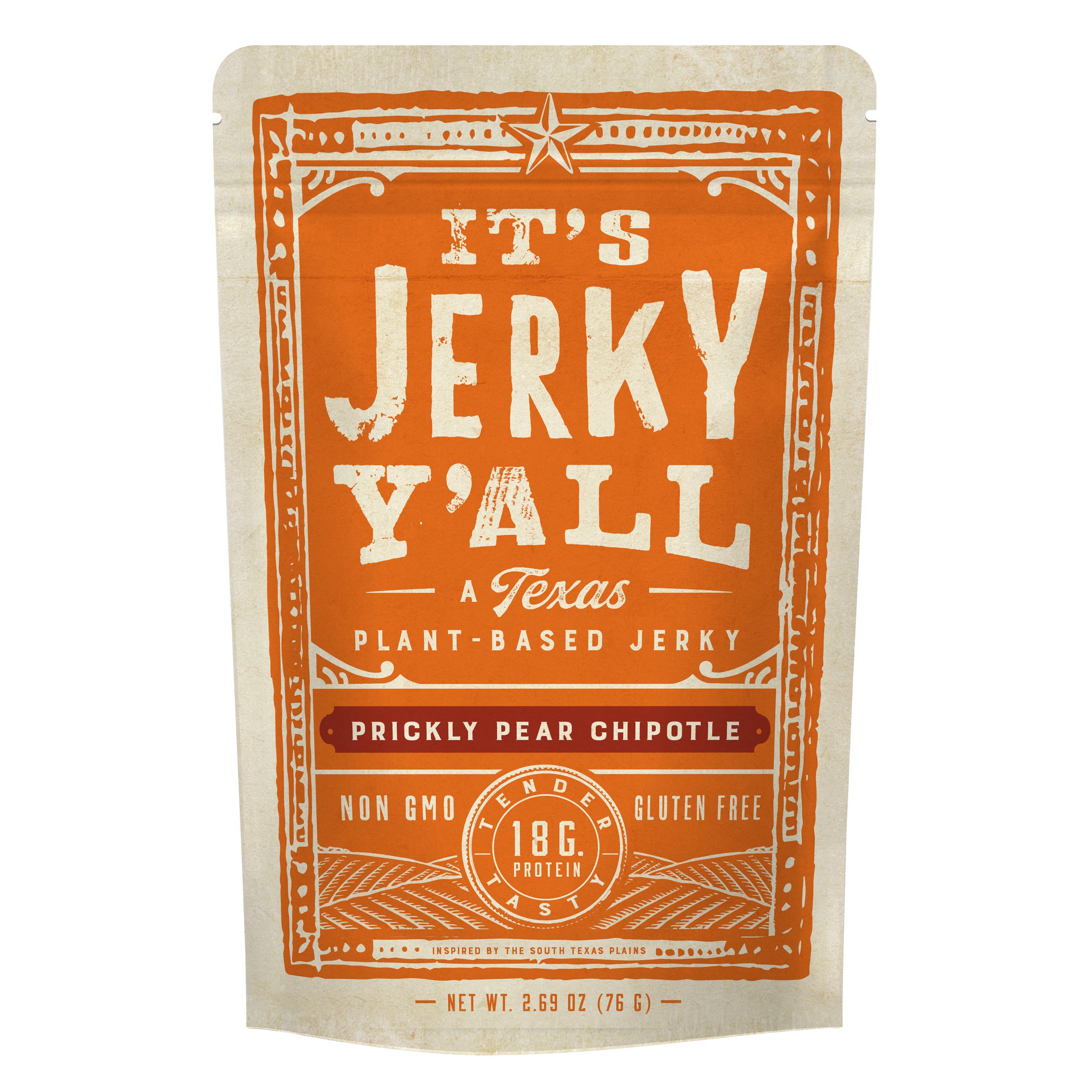 It's Jerky Y'all Prickly Pear Chipotle PlantBased Jerky Shop Snacks
