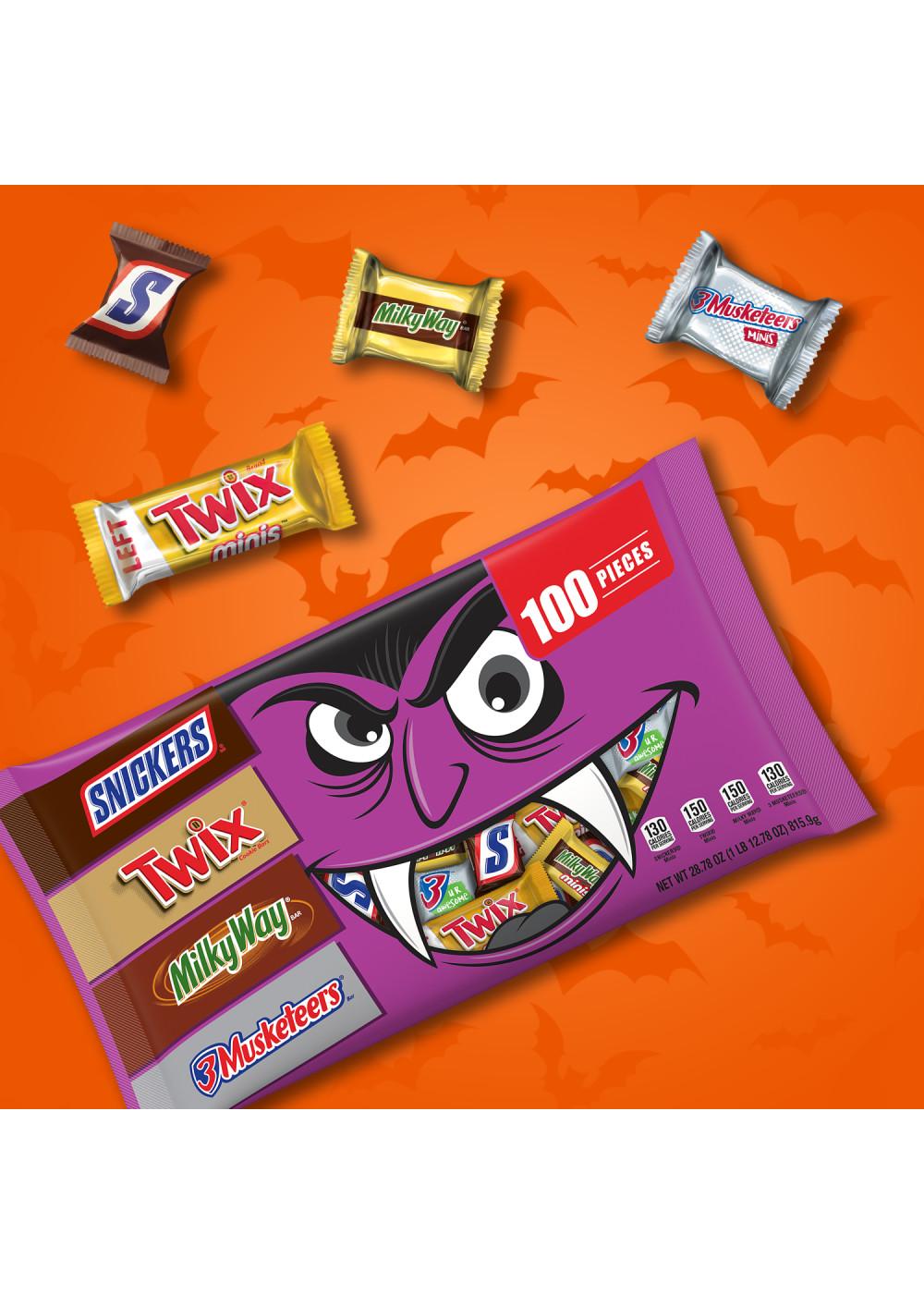 Snickers, Twix, Milky Way & 3 Musketeers Assorted Halloween Candy Bars; image 6 of 7