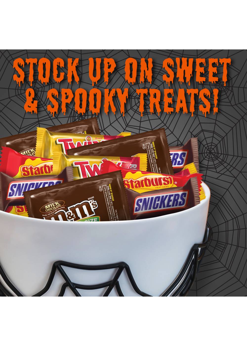 Mars M&M'S, Snickers, Twix & Starburst Chocolate Halloween Candy Mix; image 6 of 7