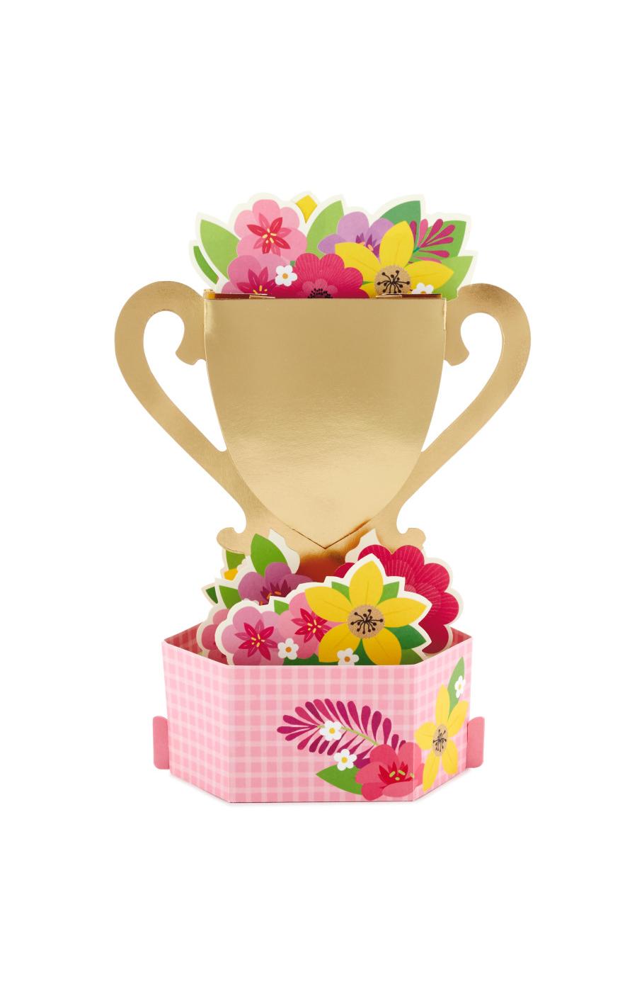 Hallmark Displayable World's Best Mom Trophy Pop Up Mother's Day Card ...