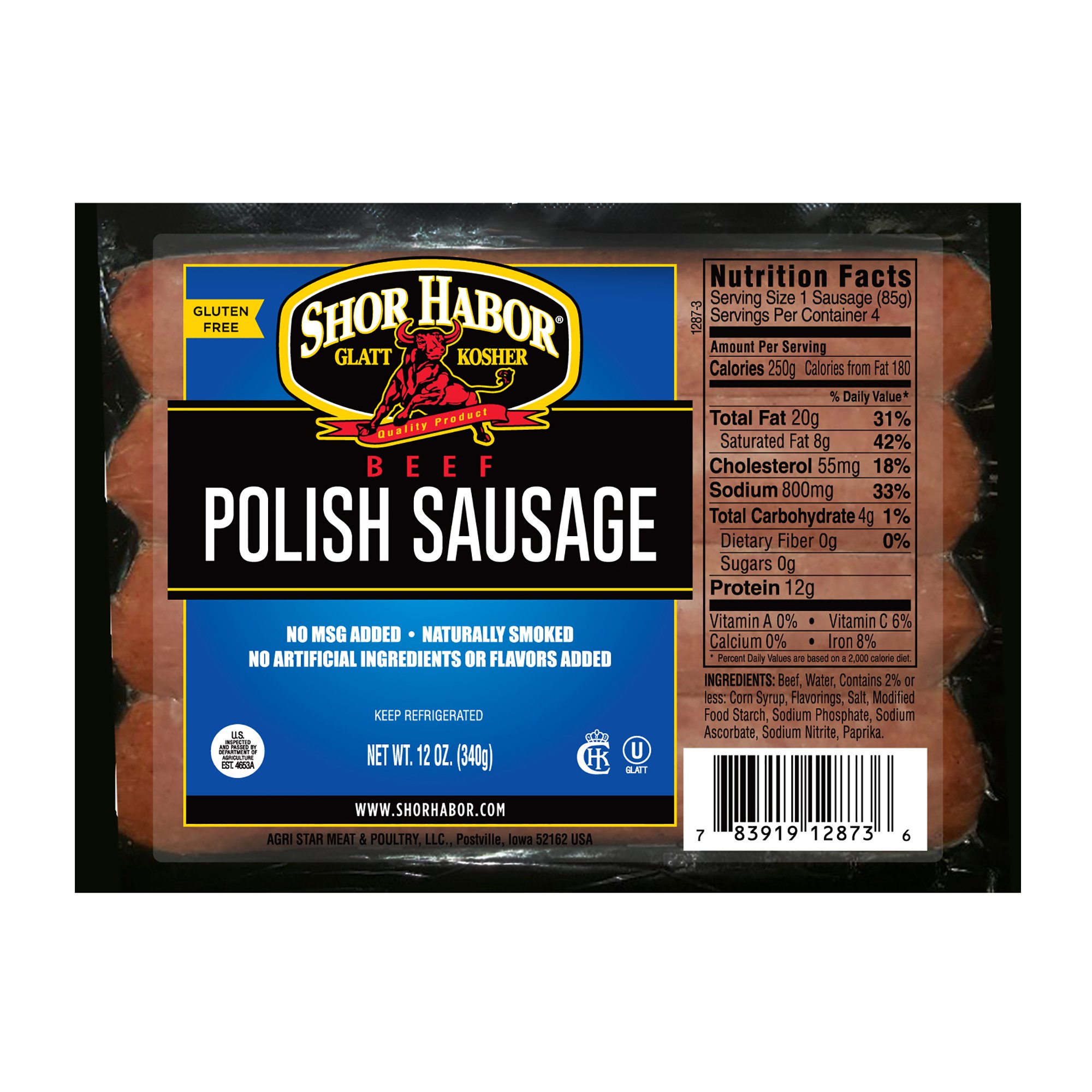 Shor Habor Kosher Beef Polish Sausage Shop Meat at HEB