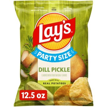 Lay's Dill Pickle Flavored Potato Chips  - Party Size