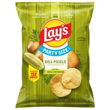 Lay's Dill Pickle Flavored Potato Chips  - Party Size