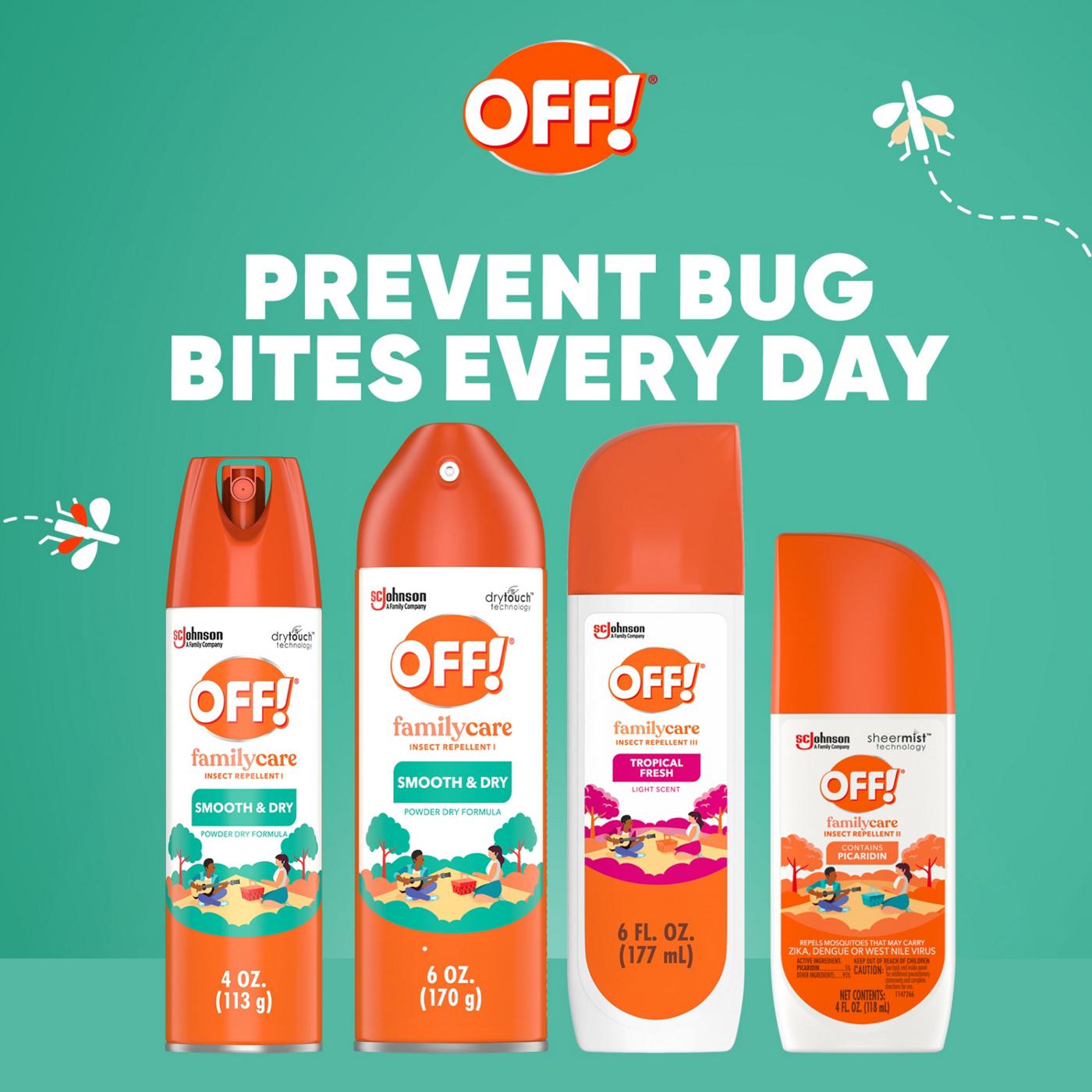 OFF! FamilyCare Mosquito Repellent Smooth & Dry Non-Greasy Spray, 2 pk; image 3 of 10