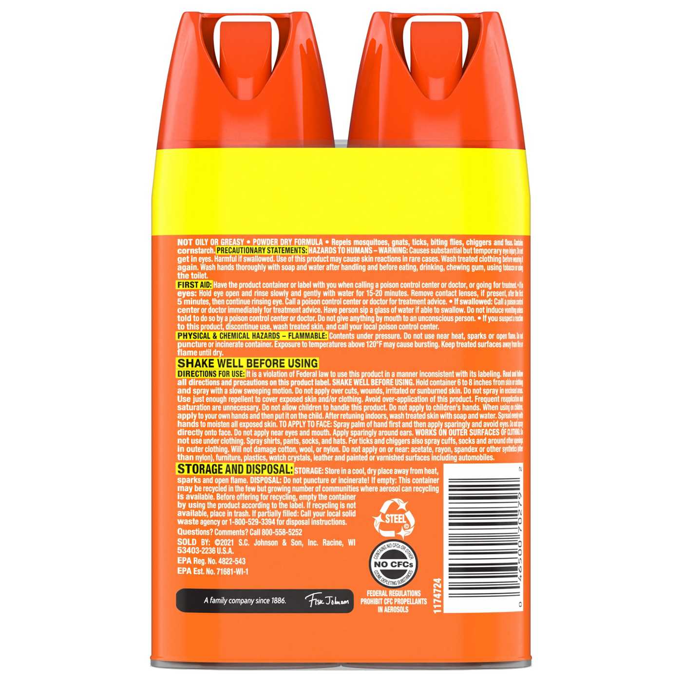 OFF! FamilyCare Mosquito Repellent Smooth & Dry Non-Greasy Spray, 2 pk; image 8 of 10