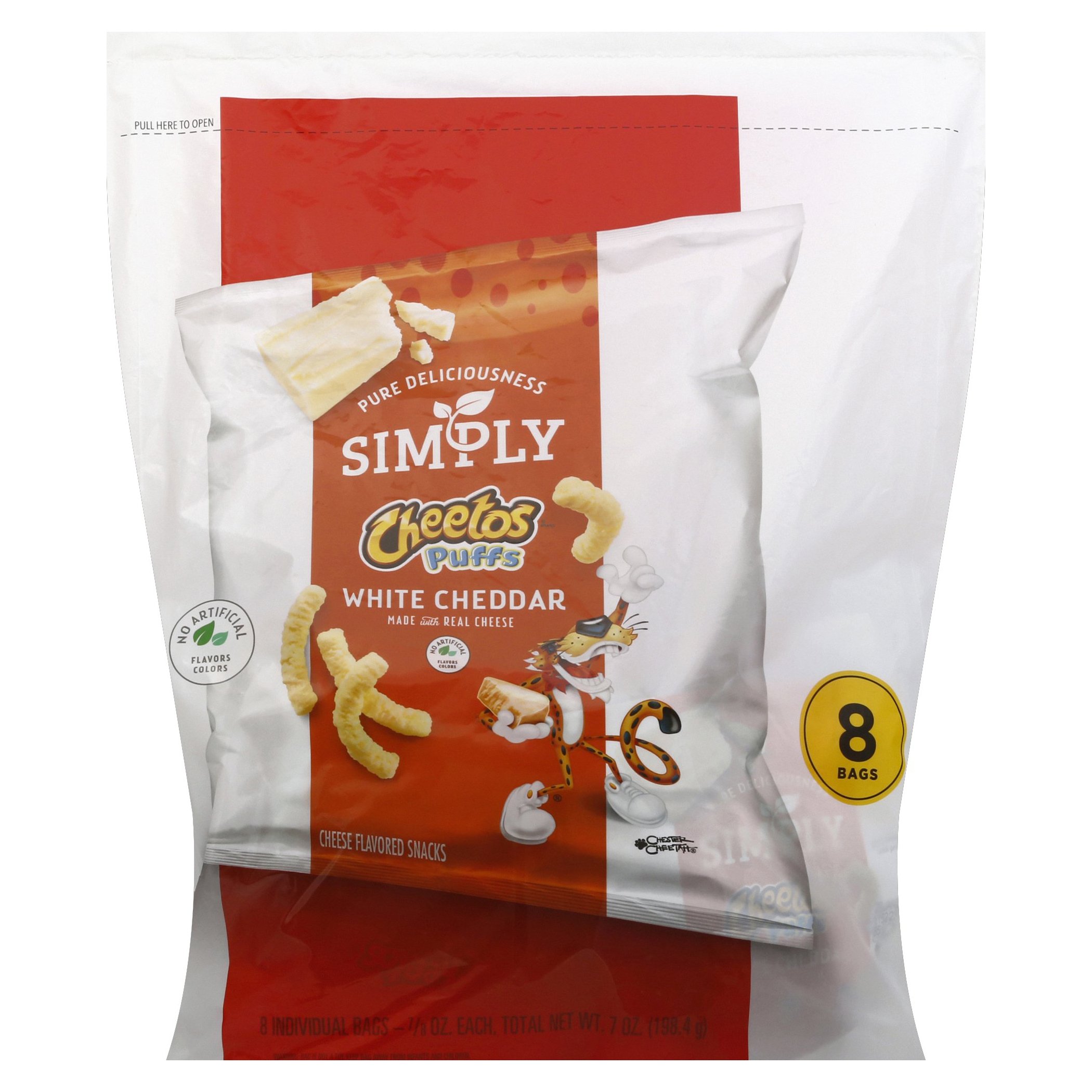 Cheetos Simply Puffs White Cheddar Cheese Snacks Multipack Shop Chips At H E B