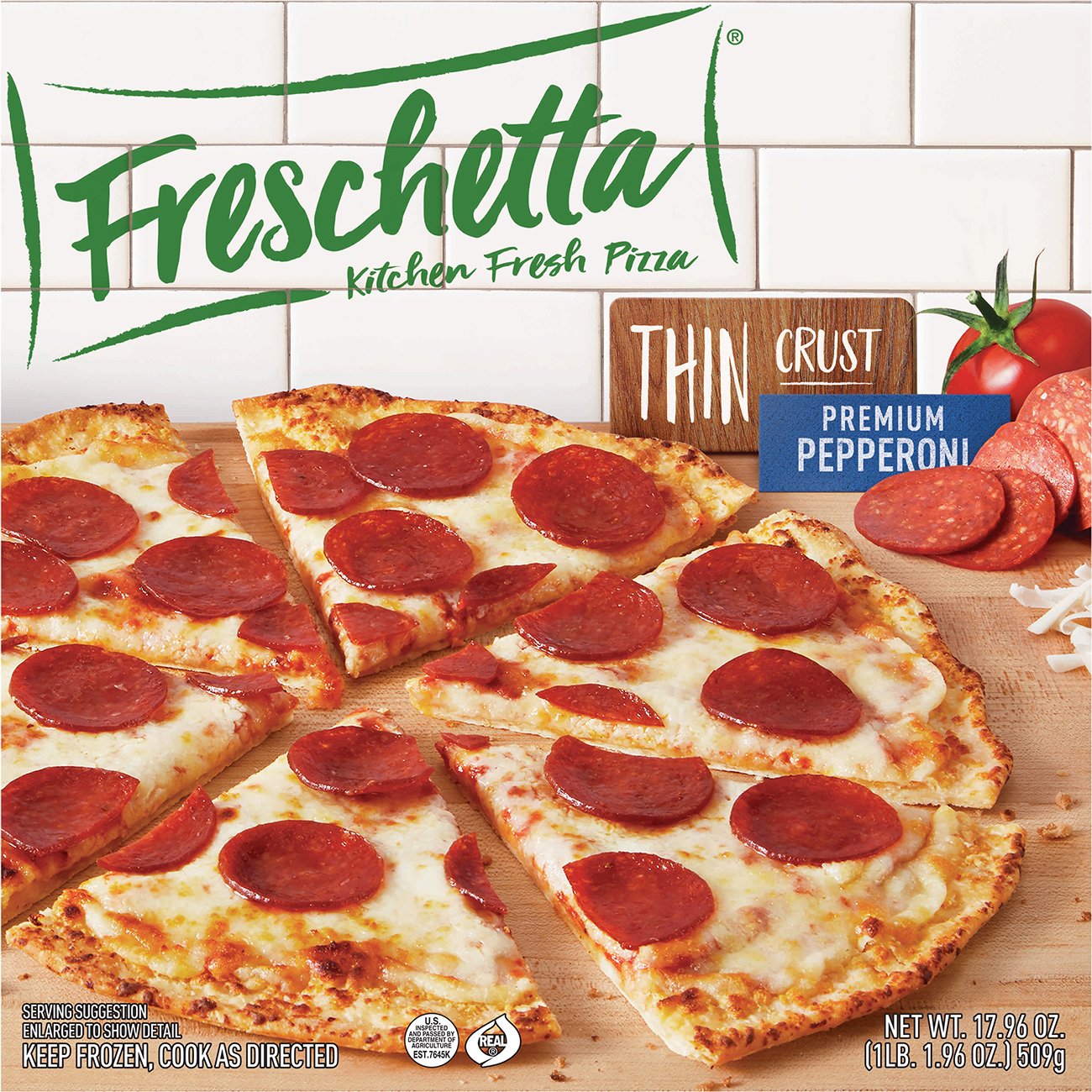 Freschetta Thin Crust Frozen Pizza Pepperoni Shop Pizza at HEB