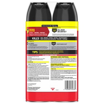 Raid Ant & Roach Killer 26 - Fragrance Free, 2 pk, 35 oz