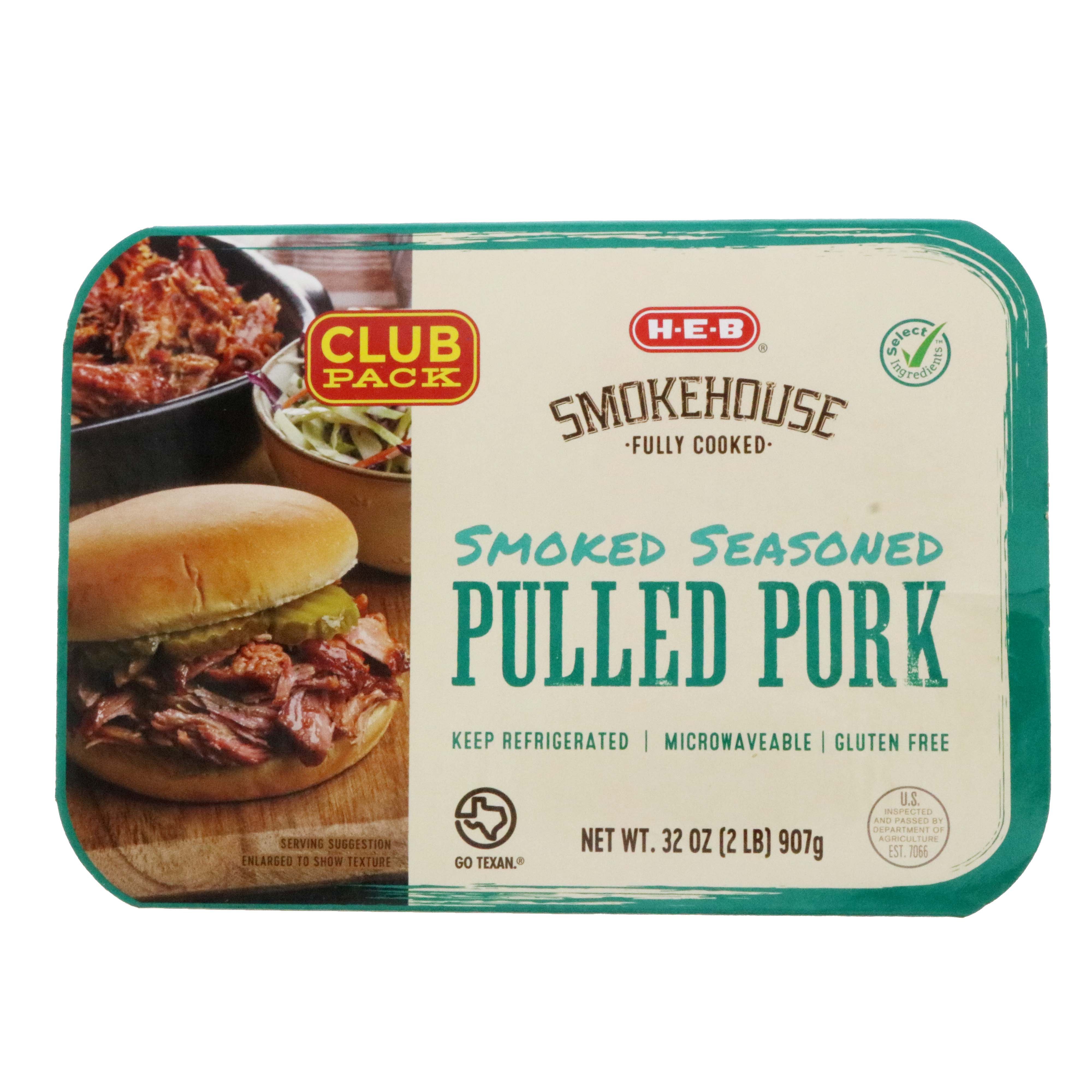 H-E-B Fully Cooked Pulled Pork With No Sauce - Shop Pork At H-E-B