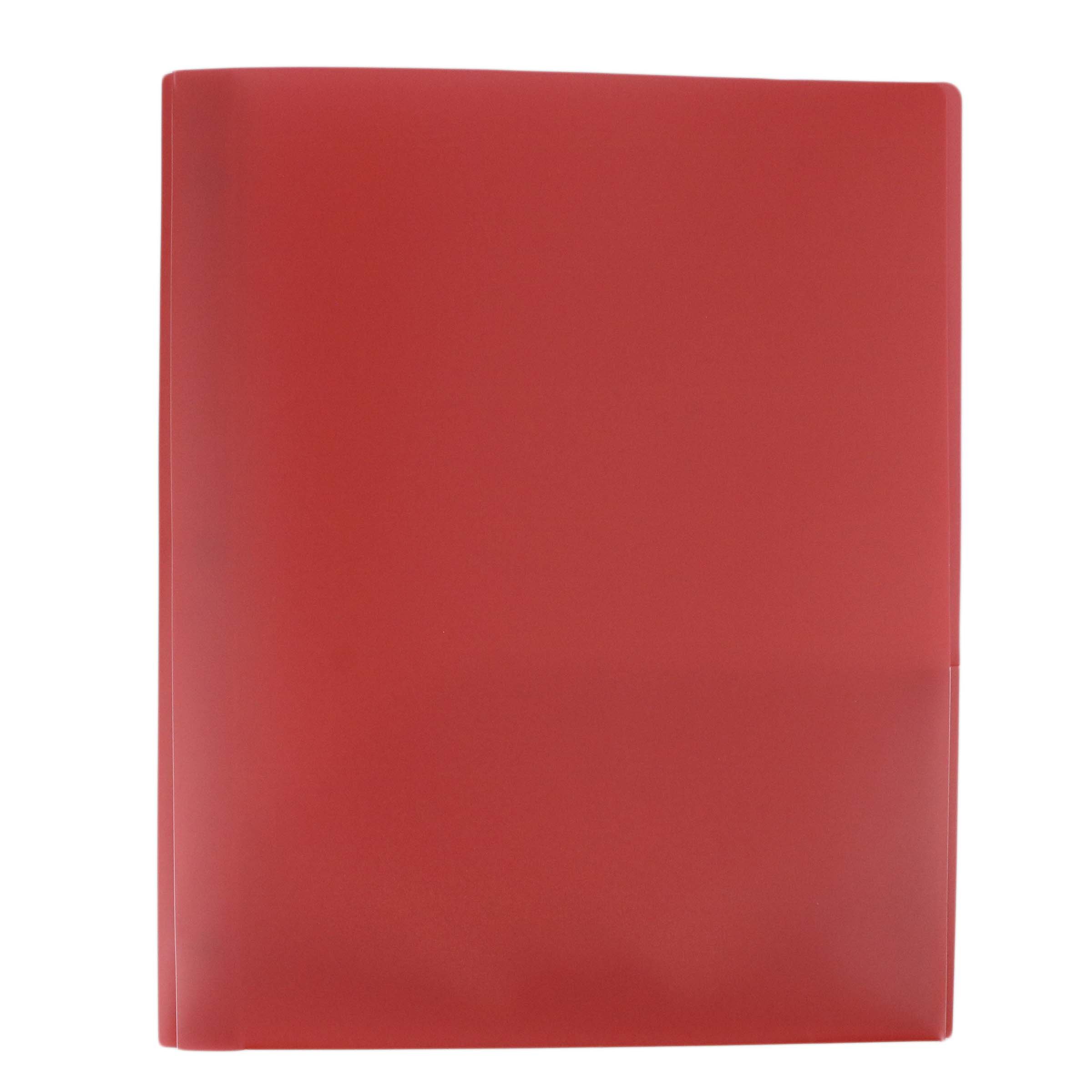 H-E-B Red Poly Portfolio With Brads - Shop Folders At H-E-B