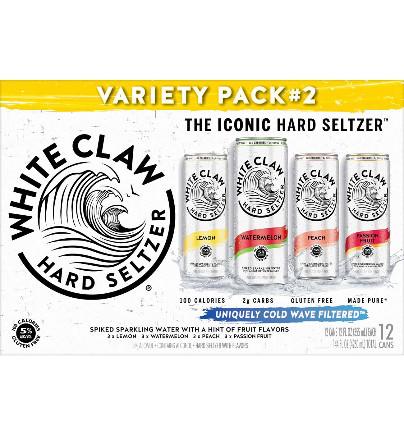 White Claw Hard Seltzer Hard Seltzer Variety Pack 12 pk Cans - Flavor Collection No. 2; image 1 of 4