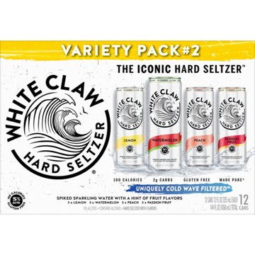 White Claw Hard Seltzer Hard Seltzer Variety 12 pk Cans - Flavor Collection No. 2, 12 oz