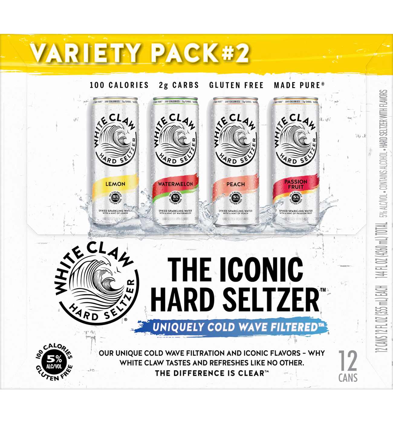 White Claw Hard Seltzer Hard Seltzer Variety Pack 12 pk Cans - Flavor Collection No. 2; image 2 of 4