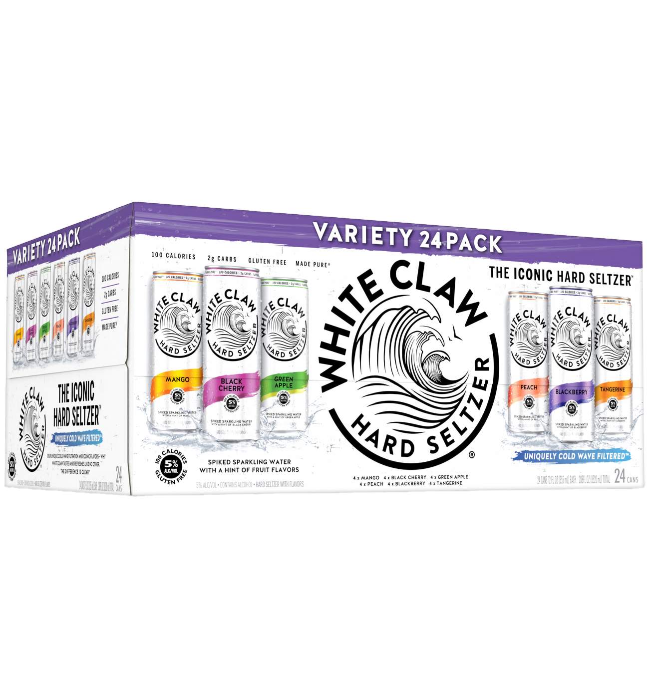 White Claw Hard Seltzer Variety 24 pk Cans; image 1 of 4