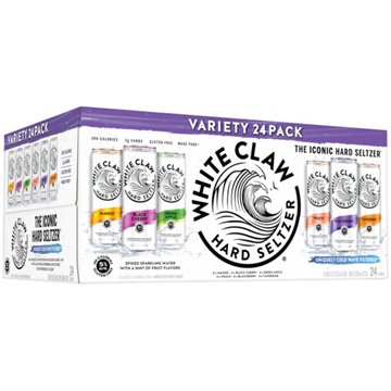 White Claw Hard Seltzer Variety 24 pk Cans, 12 oz
