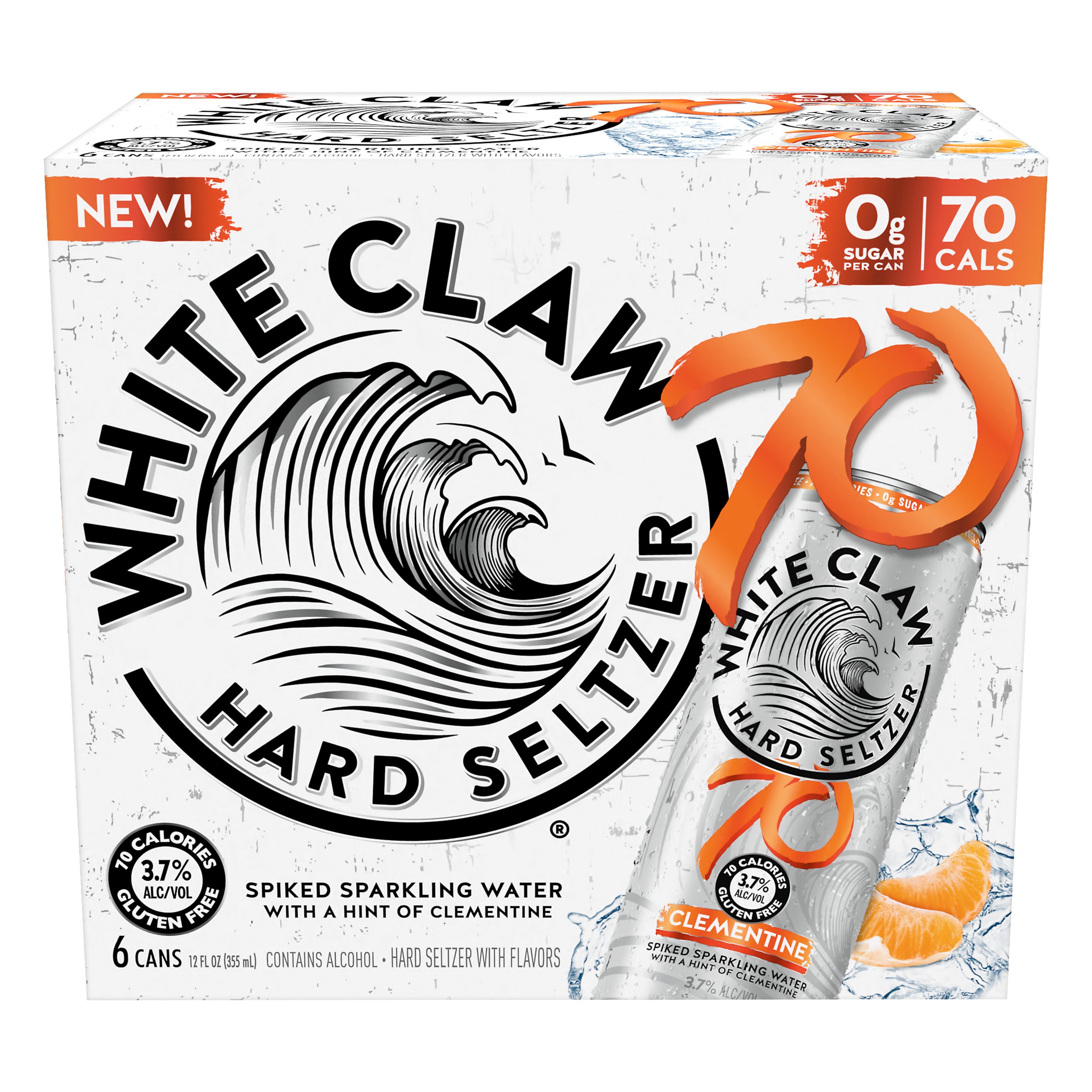 White Claw Clementine Hard Seltzer 12 oz cans Shop Malt beverages