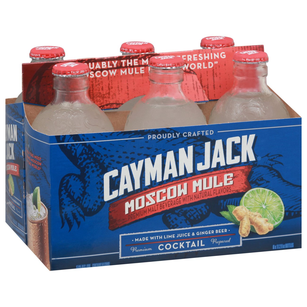 Cayman Jack Moscow Mule 11.2 oz Bottles - Shop Malt Beverages & Coolers ...